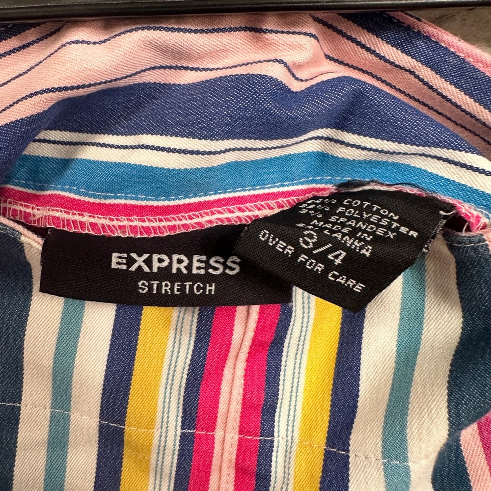 Colorful Striped Capris - Picture 3 of 3